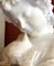 Italienischer Künstler, Handgeschnitzte Büste eines jungen Mädchens mit Taube, 19. Jh., Alabaster 11