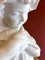 Italian Artist, Hand Carved Bust Sculpture of a Young Girl Holding a Dove, 19th Century, Alabaster 6