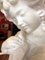 Artiste Italien, Buste Sculpté à la Main d'une Jeune Fille Tenant une Colombe, 19ème Siècle, Albâtre 7