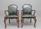 Vintage Walnut Armchairs, 1920, Set of 2 1