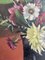 Alexis Louis Roche, Bouquet primaverile in caraffa, Olio su legno, anni '50, con cornice, Immagine 7