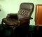 Mid-Century Leather Bentwood Cantilever Lounge Chair with Ottoman, 1960s, Set of 2 12