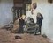 Giuseppe Costantini, Préparation du repas et enfant puni, 1889, Oil on Canvas, Framed 2