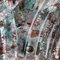 Appliques Murales en Verre de Murano Translucide avec Spots Turquoise et Violet, Set de 2 11