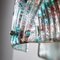 Appliques Murales en Verre de Murano Translucide avec Spots Turquoise et Violet, Set de 2 6
