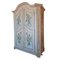 Vintage French Hand Painted Flower Decoration Wooden Wardrobe, Image 8