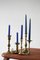Vintage Brass Candlesticks, 1960s, Set of 5, Image 2