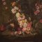 Italienischer Künstler, Blumenstillleben, 1950, Öl auf Holz, gerahmt 13