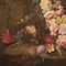Italienischer Künstler, Blumenstillleben, 1950, Öl auf Holz, gerahmt 8