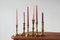 Vintage Kerzenständer aus Messing, 1960er, 6 . Set 3