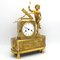 Reloj de péndulo de bronce dorado Em, siglo XIX, Imagen 2