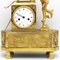 Reloj de péndulo de bronce dorado Em, siglo XIX, Imagen 5