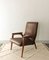 Mid-Century Armchairs in Teak & Synthetic Leather, 1950s, Set of 2 1