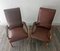 Mid-Century Armchairs in Teak & Synthetic Leather, 1950s, Set of 2 16