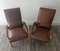 Mid-Century Armchairs in Teak & Synthetic Leather, 1950s, Set of 2, Image 16