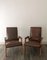 Mid-Century Armchairs in Teak & Synthetic Leather, 1950s, Set of 2 3