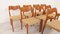 Dining Chairs Model 71 & Model 55 by Niels Otto N. O. Møller, Set of 8 4