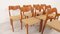 Dining Chairs Model 71 & Model 55 by Niels Otto N. O. Møller, Set of 8, Image 4