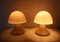 Mushroom Glass Table Lamps from Glashütte Limburg, 1970s, Set of 2 3