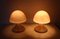 Mushroom Glass Table Lamps from Glashütte Limburg, 1970s, Set of 2 2
