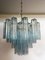 Lampadario tubolare in vetro di Murano, anni '90, Immagine 1