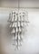 Large Italian Murano Glass Spiral Chandelier, 1990s 1