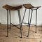 Wicker Seated Bar Stools, 1960s, Set of 2, Image 11