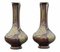 Japanese Meiji Mixed Metal Vases, 1910s, Set of 2, Image 4