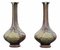 Japanese Meiji Mixed Metal Vases, 1910s, Set of 2 2