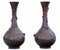 Large Japanese Bronze Vases, 19th Century, Set of 2 3