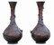 Large Japanese Bronze Vases, 19th Century, Set of 2, Image 3