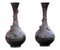 Large Japanese Bronze Vases, 19th Century, Set of 2 1