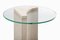 Edge Side Table with Travertino Marble Made in Portugal by Ferriano Sbolgi for Collector Studio 2