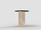 Edge Side Table in Travertino Marble and Black Oak by Ferriano Sbolgi for Collector Studio, Image 4