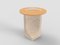 Edge Side Table in Travertino Marble and Oak by Ferriano Sbolgi for Collector Studio, Image 2