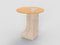 Edge Side Table in Travertino Marble and Oak by Ferriano Sbolgi for Collector Studio, Image 1