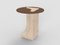 Edge Side Table in Travertino Marble and Smoked Oak by Ferriano Sbolgi for Collector Studio, Image 1