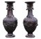 Large Japanese Bronze Vases, 19th Century, Set of 2, Image 3