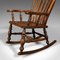 English Elm and Beech Lath Back Rocking Chair, 1880s 7