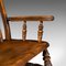 English Elm and Beech Lath Back Rocking Chair, 1880s 8