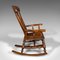 English Elm and Beech Lath Back Rocking Chair, 1880s 3
