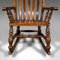 English Elm and Beech Lath Back Rocking Chair, 1880s 12