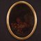 Italienischer Künstler, Ovales Stillleben, 1750, Öl auf Leinwand, Gerahmt 1