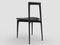 Grey Chair in Linea 622 Leather and Black Oak by Collector Studio 3