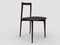 Grey Chair in Linea 622 Leather and Dark Oak by Collector Studio 1