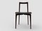 Grey Chair in Linea 622 Leather and Dark Oak by Collector Studio 2
