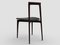 Grey Chair in Linea 622 Leather and Dark Oak by Collector Studio 3