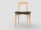 Grauer Stuhl aus Linea 622 Leder & Eiche von Collector Studio 2