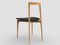 Grey Chair in Linea 622 Leather and Oak by Collector Studio 3