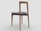 Grauer Stuhl aus Linea 622 Leder und Räuchereiche von Collector Studio 3